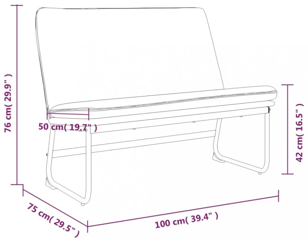 világosszürke szövet pad 100 x 75 x 76 cm