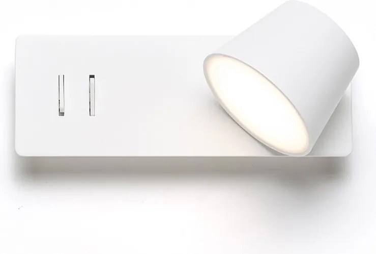 RENDL AMADEUS nástěnná s podsvícením bílá 230V LED 4+6W 3000K