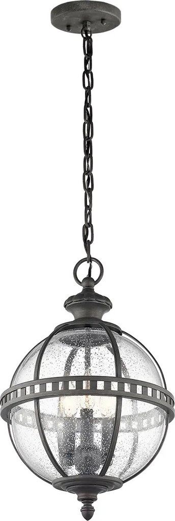 Kichler klasszikus vintage kültéri függeszték halleron szürke elskl-halleron-8m IP44