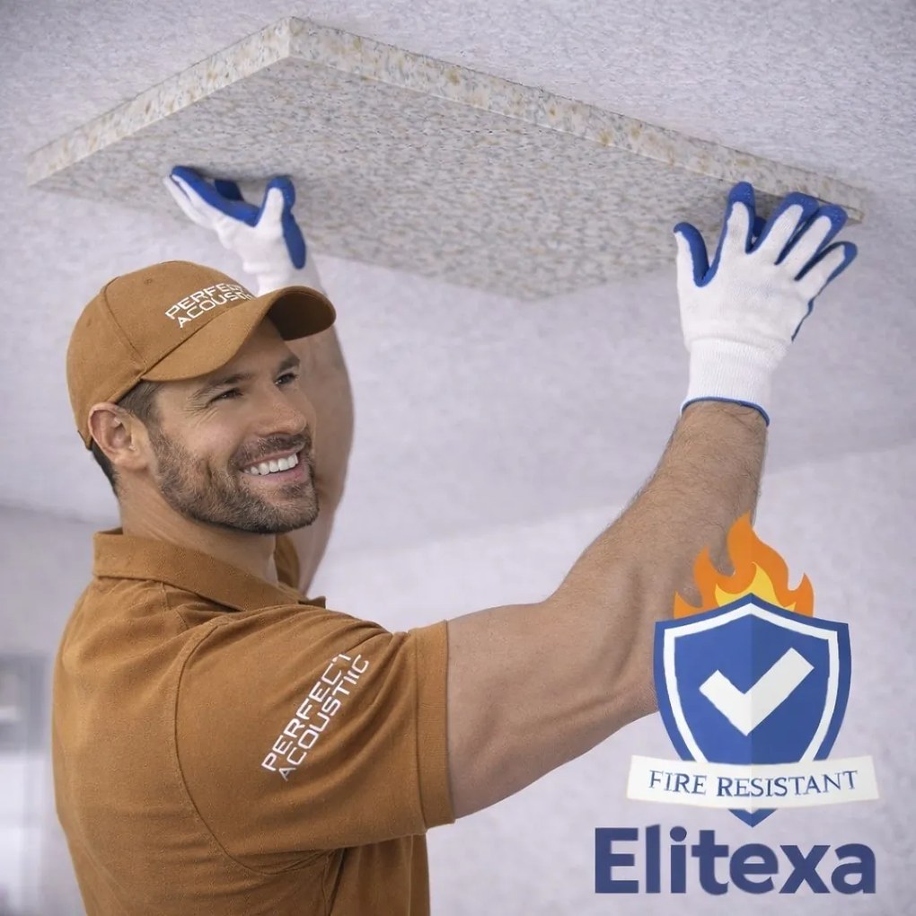 Lángálló Elitexa Extra Sűrű Mennyezeti Panel - 50x100x2cm