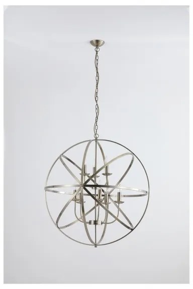 Searchlight 2478-8AB - Láncos csillár ORBIT 8xE14/60W/230V sárgaréz