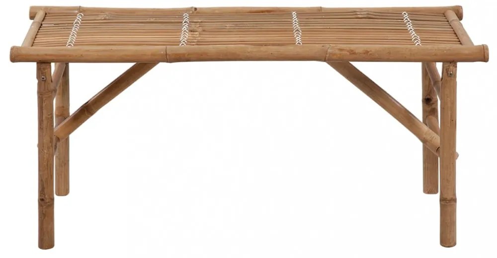 összecsukható bambusz kerti pad párnával 118 cm