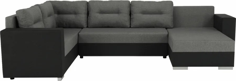 Univerzális ülőgarnitúra, sötétszürke/szürke, MERSI