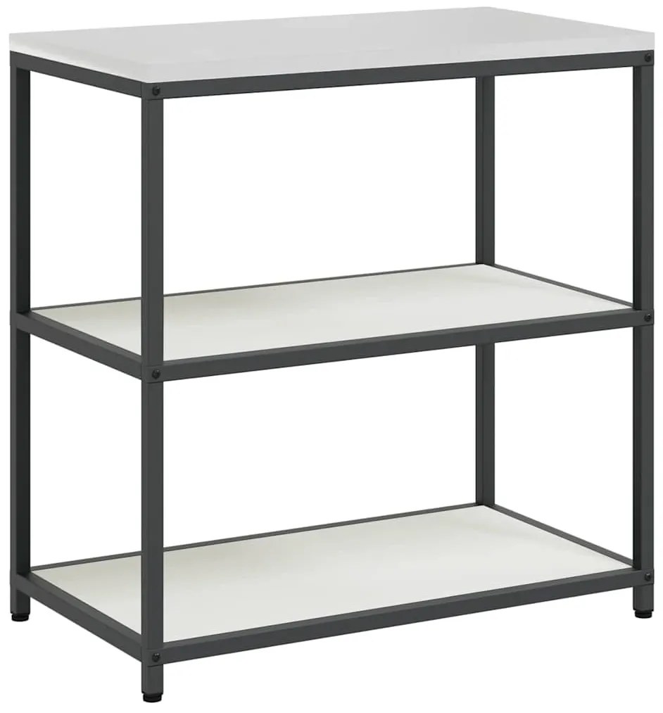 Konyhai Tároló Készlet polcokkal 3 pcs Fehér 210 x 50 x 92 cm