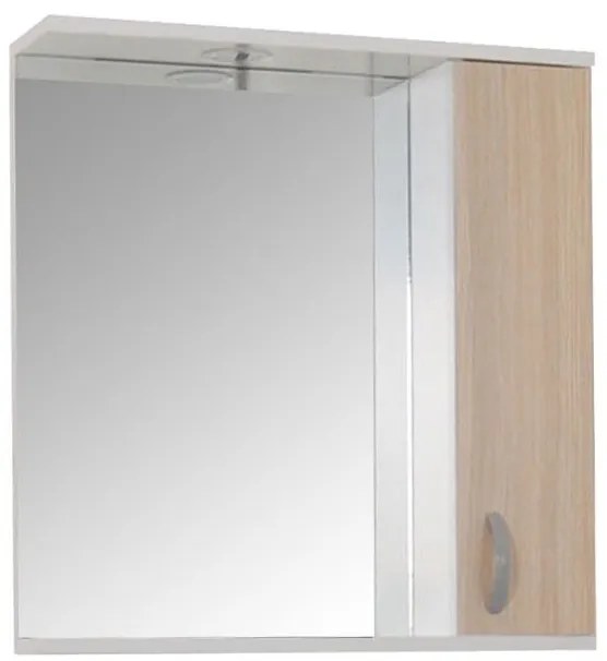 Oglio Fürdőszobai tükrös szekrény 60cm sonoma N