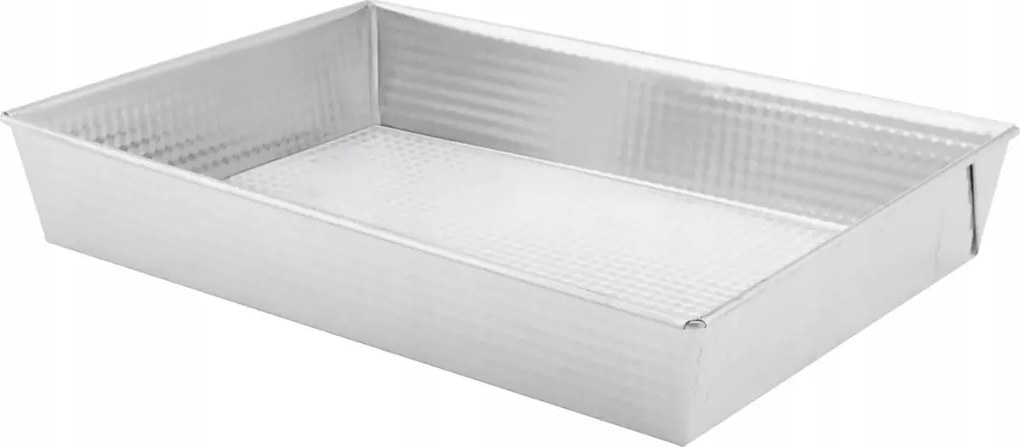 Tepsi Sütőforma Téglalap Alakú Ezüst 36x25cm Klasszikus
