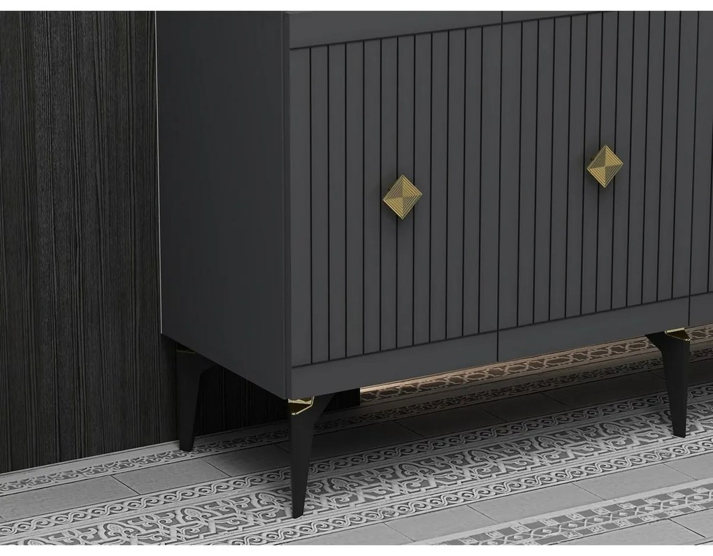 Midas Anthracite and Gold szekrény