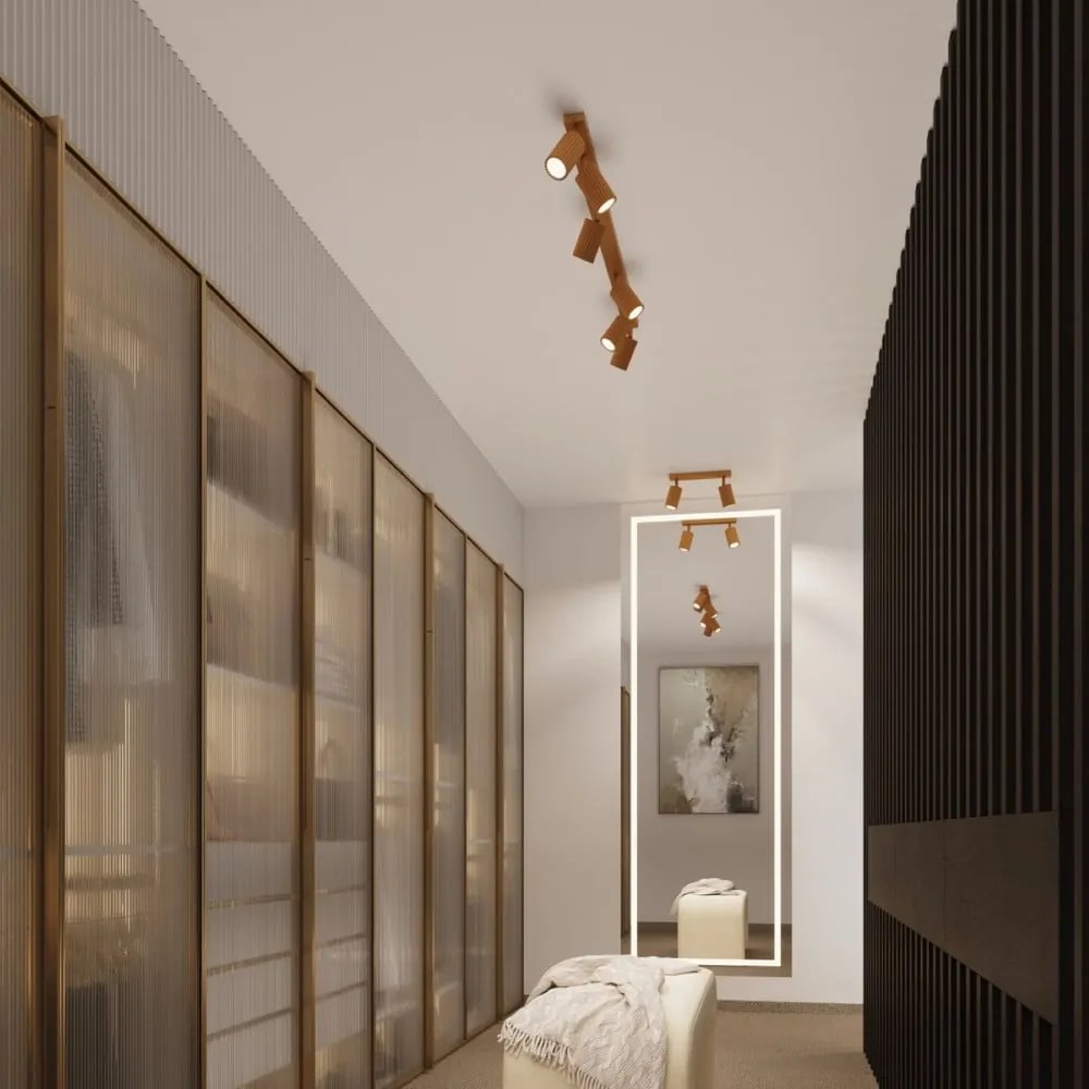 Aranyszínű spotlámpa 6,5x30 cm Gleam – Sollux