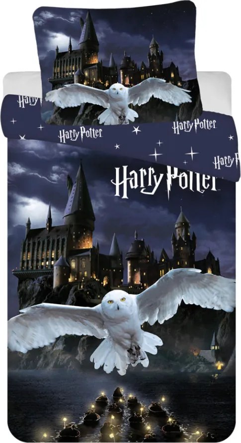 Harry Potter Hogwarts Night ágyneműhuzat 140×200cm, 70×90 cm microfibre