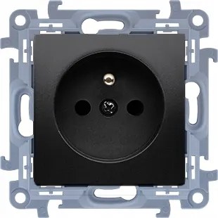 Szimpla földelt aljzat fekete Simon 10 CGZ1C.01/49 Kontakt-Simon