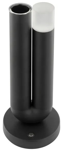 Brilliant - SAYU LED dimmelhető, újratölthető érintésvezérlésű asztali lámpa LED/2,5W/5V 2700K IP44 fekete