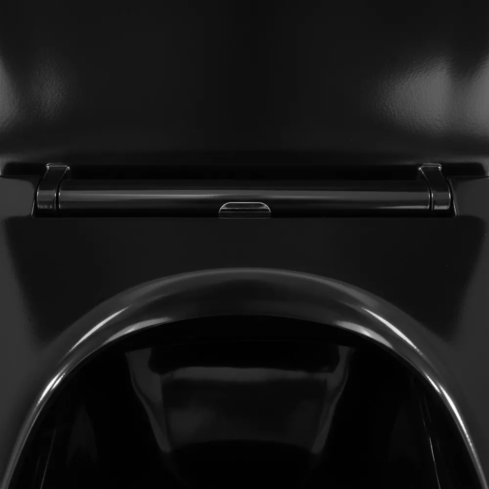 Tina fali rimless WC soft close ülőkével fekete