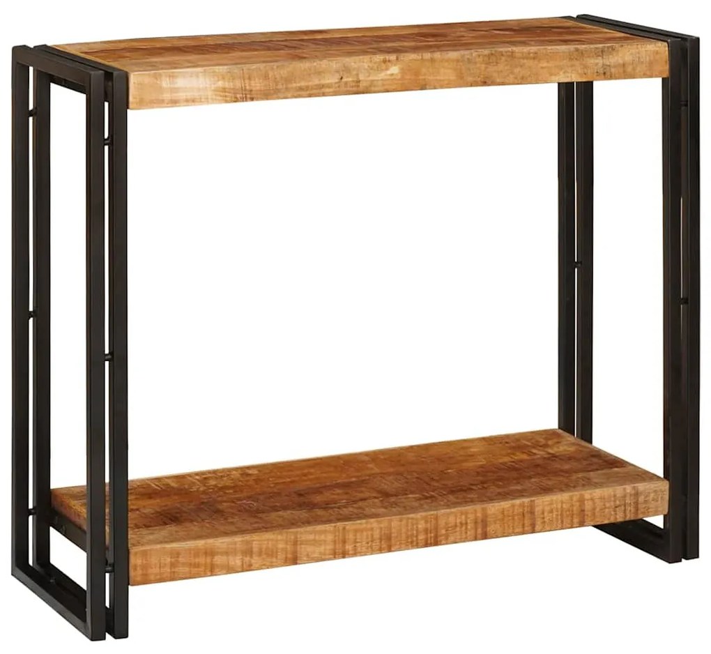 Konzolasztal Barna 90 x 33 x 75 cm Tömör nyers mangófa