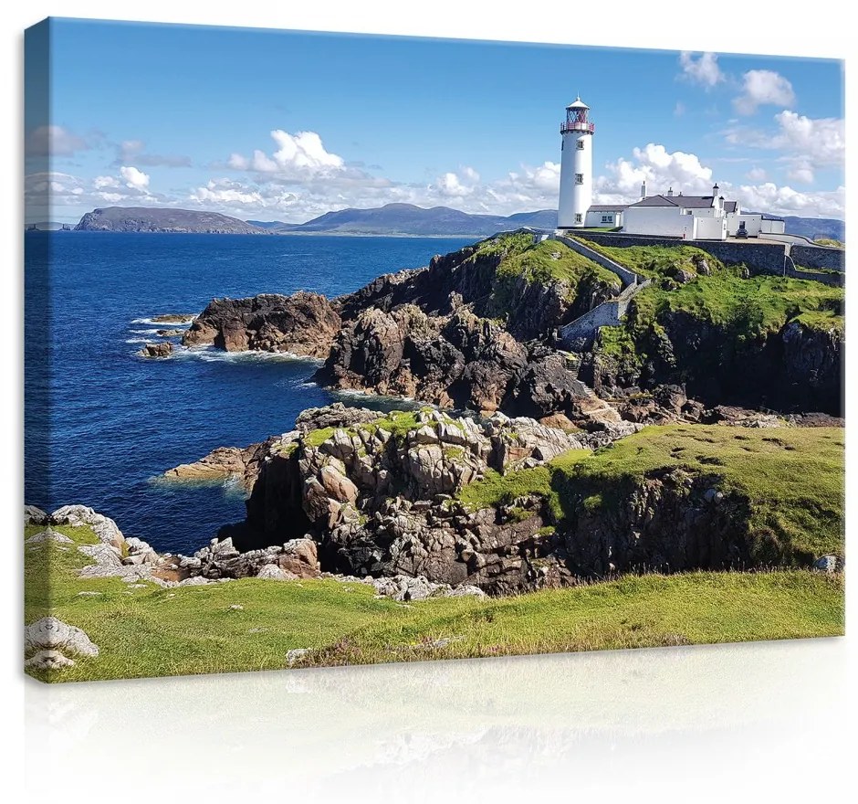 Világítótorony, vászonkép, 70x50 cm méretben