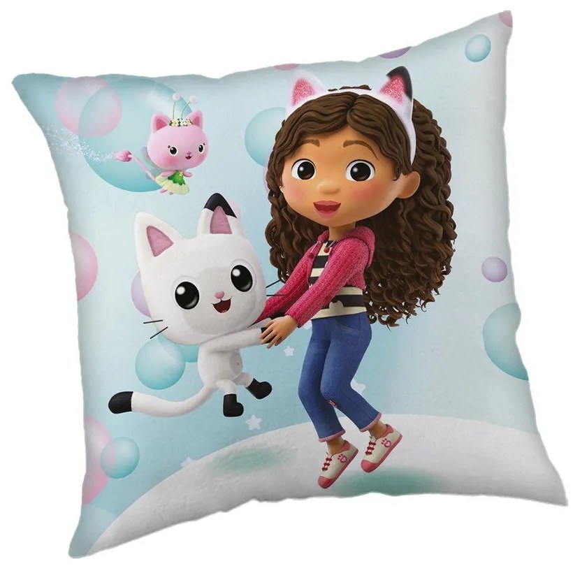 Gyerek párna 40x40 cm Gabby's Dollhouse "Bubbles" – Jerry Fabrics