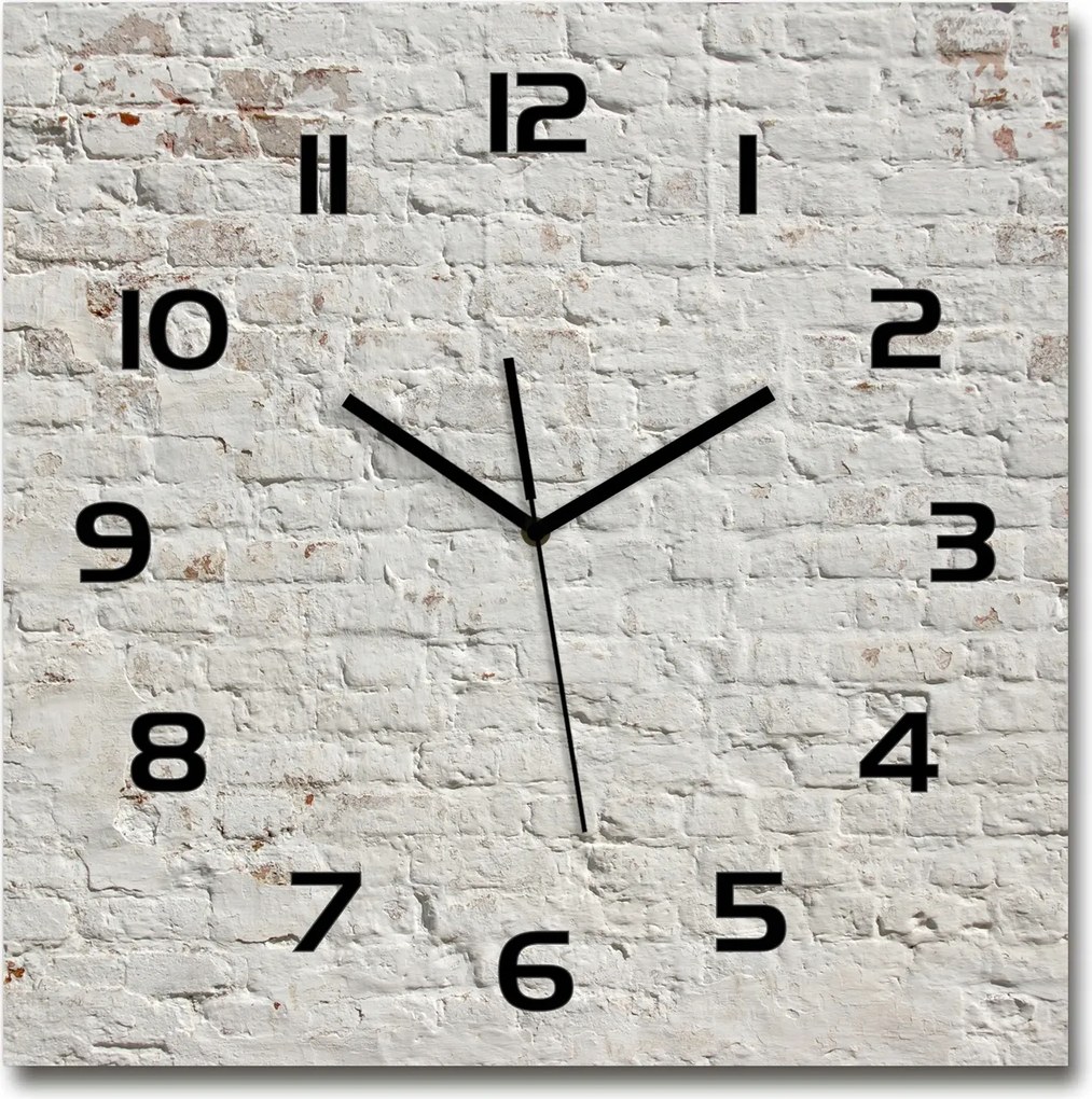 Üveg falióra, nagy téglafal 60x60