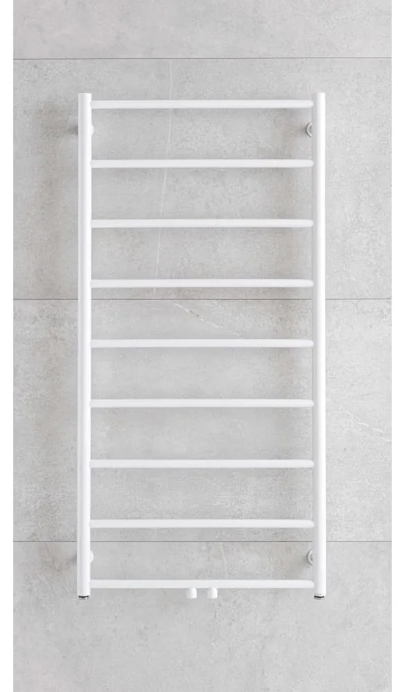 P.M.H. NS4W-M - Fürdőszobai létrás törölközőszárító radiátor NAAS 349W 121 cm fehér