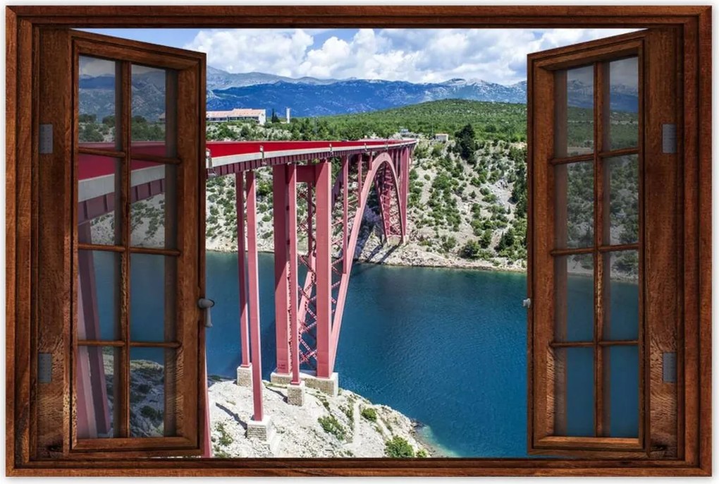 Poszterek 60x40 Horvátország Maslenica híd