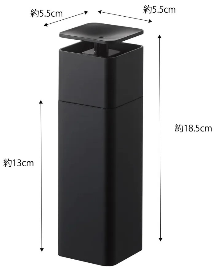 Tower fekete mosogatószer adagoló, 250 ml - Yamazaki