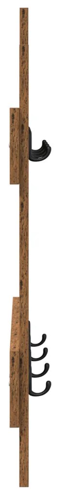 Fali Kabáthorog Falra szerelhető Régi fa 60 x 3 x 82 cm Faanyag