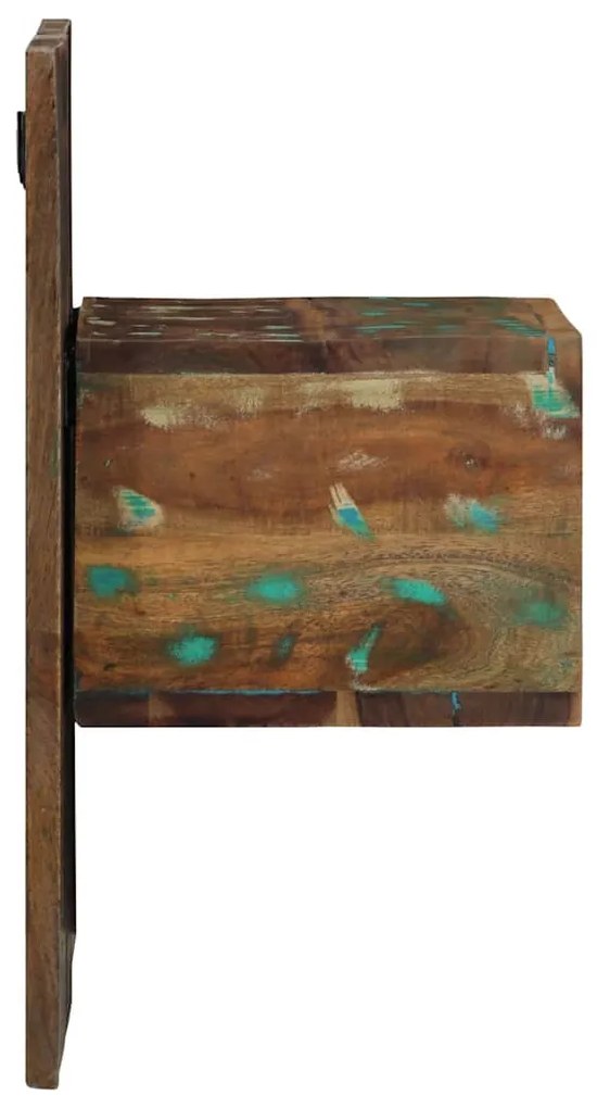 Éjjeli szekrény többszínű 50x27x50 cm fa újrahasznosított