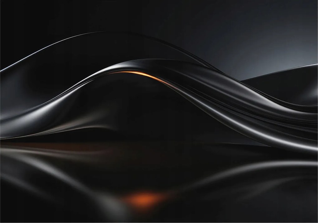 Fotótapéta Flizelin Dekoratív tapéta Fémes hullámok 312x219 Ragasztó