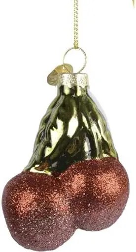 Cseresznye üveggömb 6cm