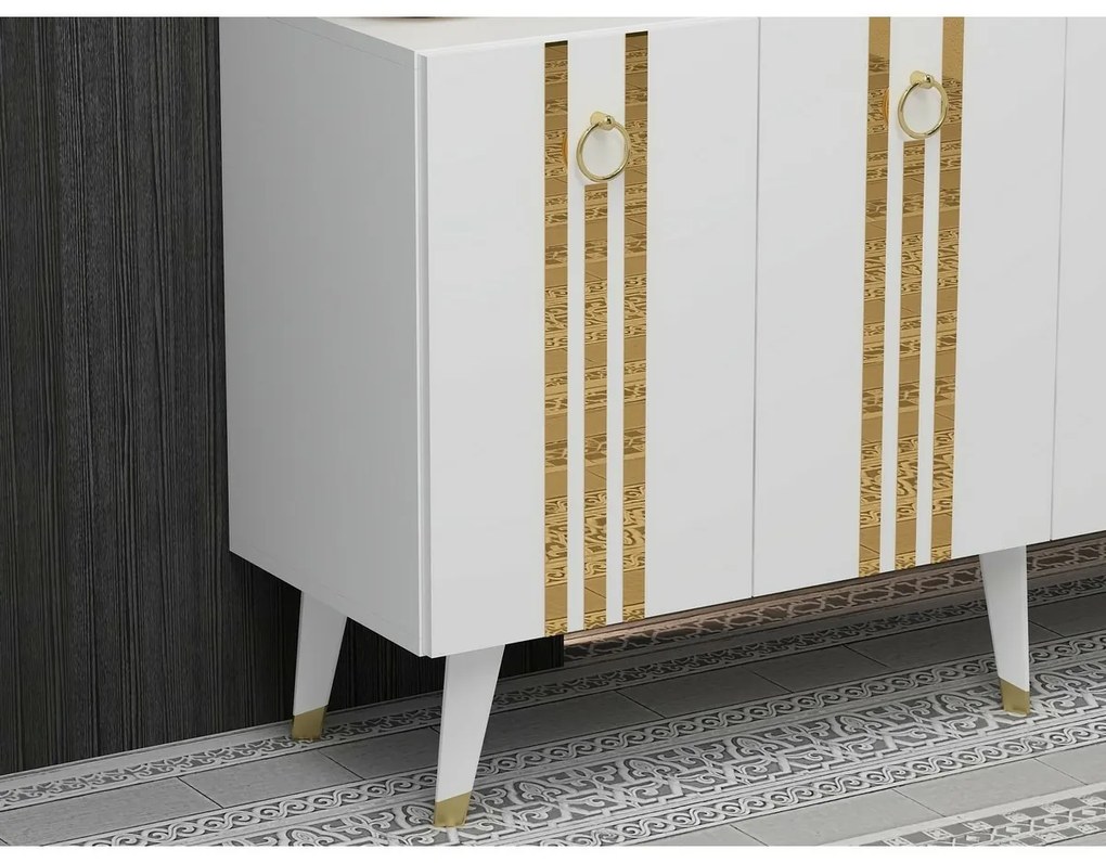 Isil White and Gold szekrény