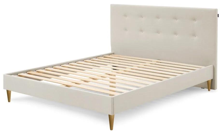 Rory Light bézs kétszemélyes ágy, 160 x 200 cm - Bobochic Paris
