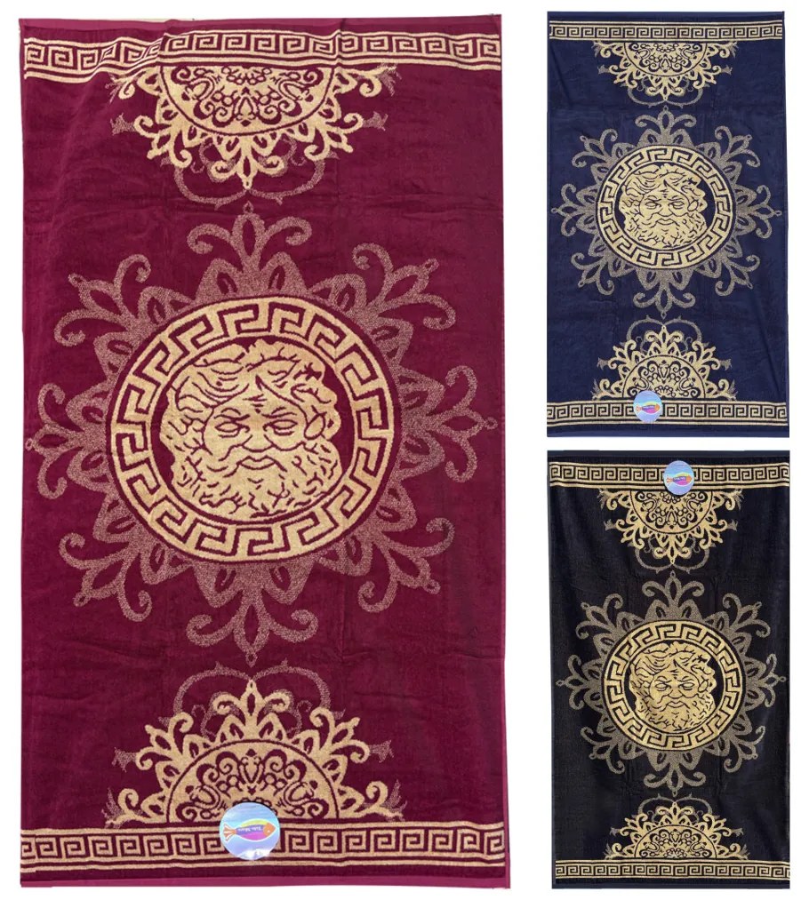 Zeus magenta strandtörölköző