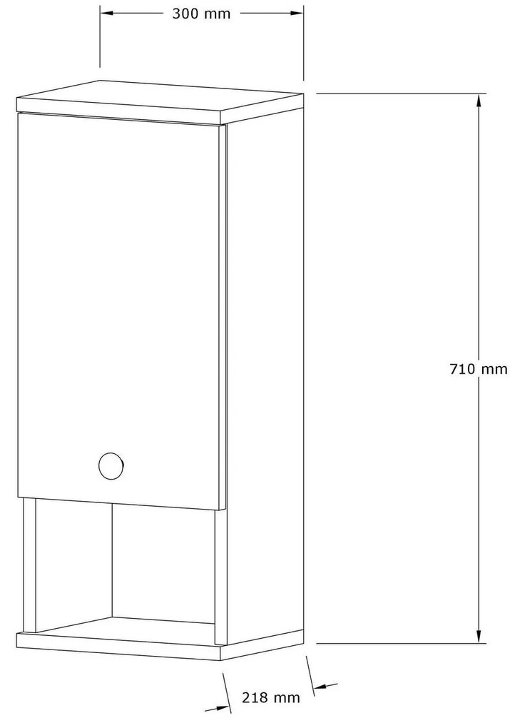 Fürdőszoba szekrény Elisa 2 (fehér). 1089238