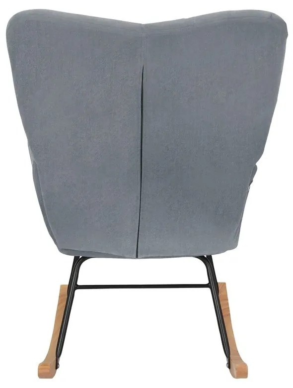 Szürke bársony hintafotel Elza – Støraa