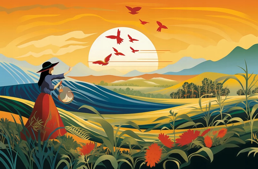 Poszter 86,4x56,8cm A vidéki élet egyszerűsége