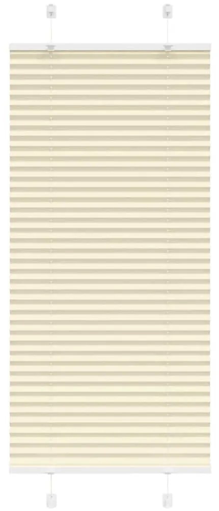 pliszírozott redőny krém 55x100 cm szövetszélesség 54,4 cm
