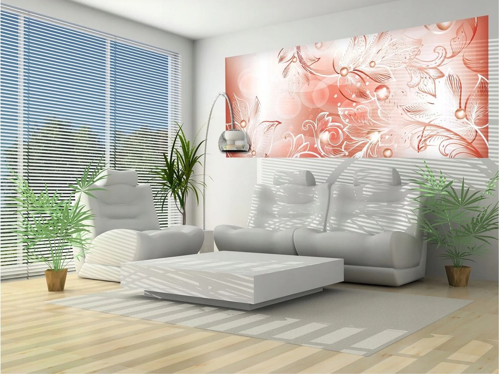 Fotótapéta Virágok és Gömbök Minimalizmus Elegáns Nappali 250x104 +ragasztó