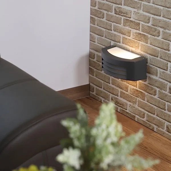 Kültéri fali lámpa OLIANA 1xE27/60W/230V IP54 antracit