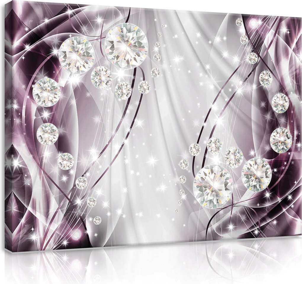 Vászonkép Gyémántok Absztrakt Modern Vászon Fal Hálószoba 100x70