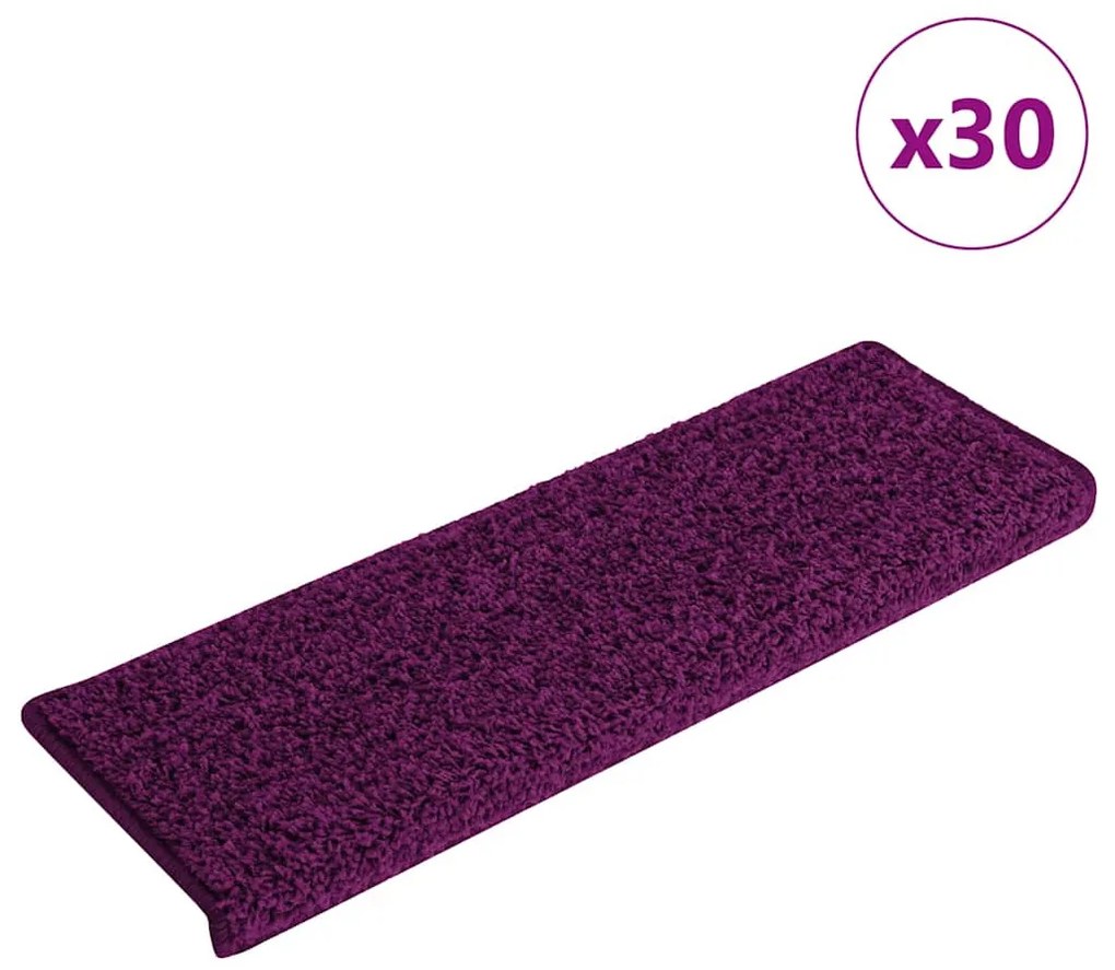 30 db rózsaszín lépcsőszőnyeg, 65 x 21 x 4 cm, téglalap alakú széllel