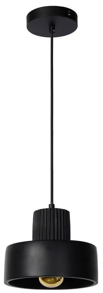 Lucide 20419/20/30 - Csillár zsinóron OPHELIA 1xE27/40W/230V á. 20 cm fekete