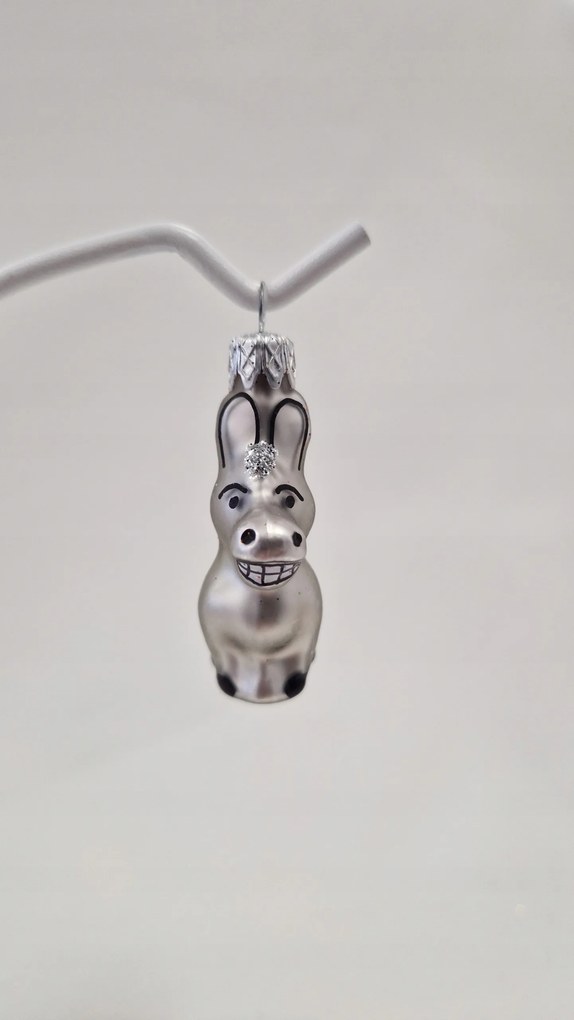 Karácsonyfadísz Üvegdísz Shrek szamár