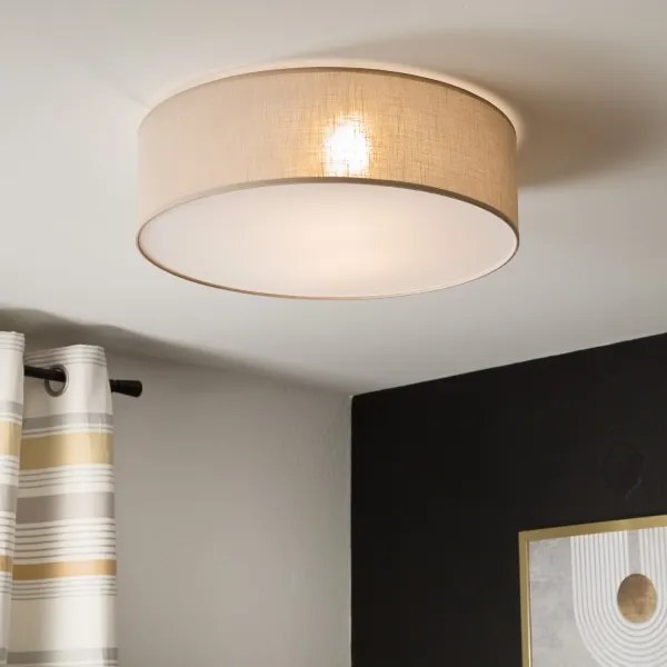 Mennyezeti lámpa SIRJA 2xE27/15W/230V Ø 45 cm bézs