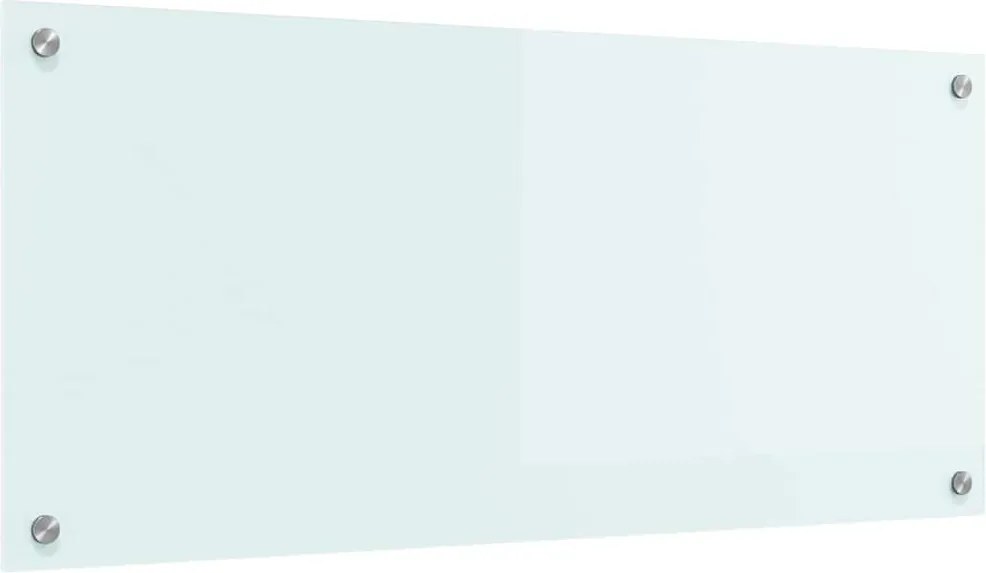 vidaXL Konyhai splashback Fehér 90 x 40 cm edzett üveg