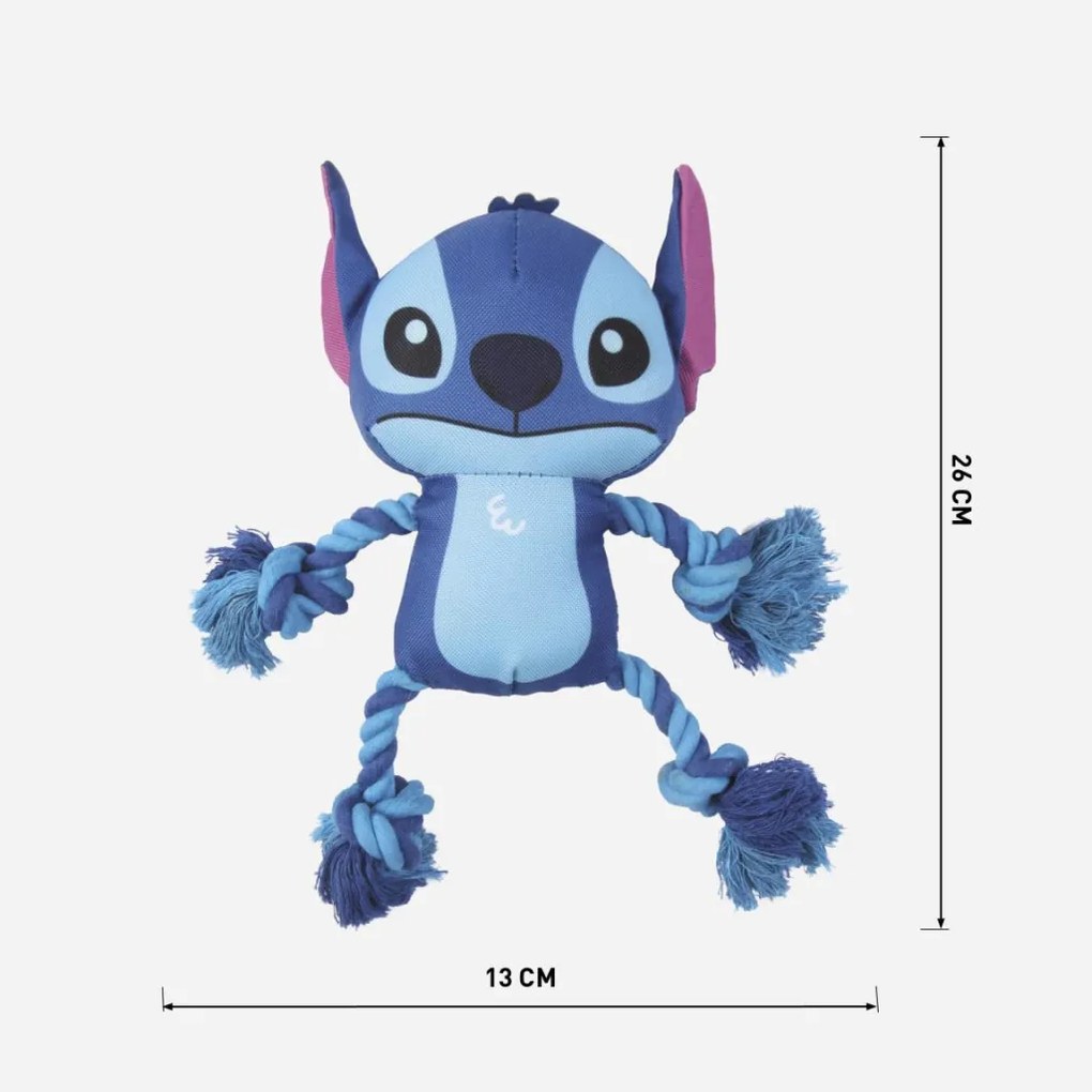 Disney Lilo és Stitch, A csillagkutya Alien sípoló kötél kutyajáték 26 cm