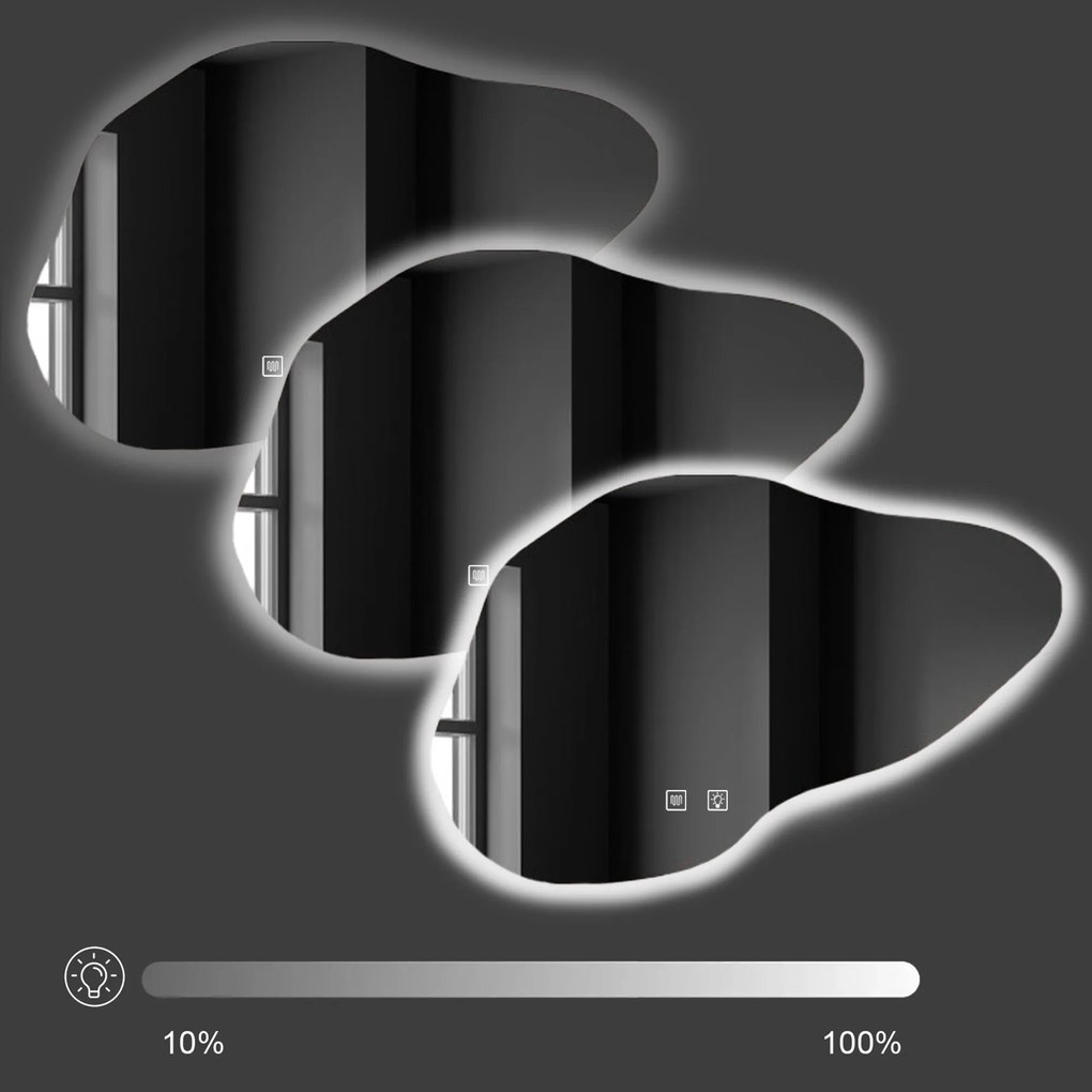 LED Tükör P11229 CLOUD B 100x70cm