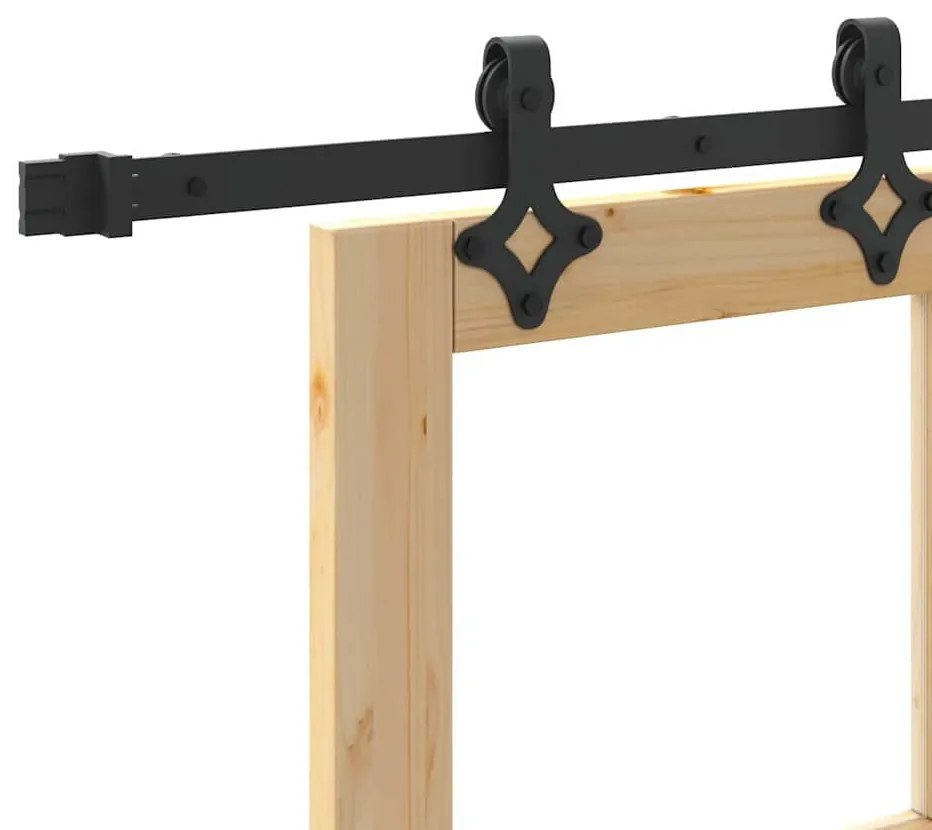 Csúszóajtó Egyéb Barna 83 x 211 cm Fa és fém