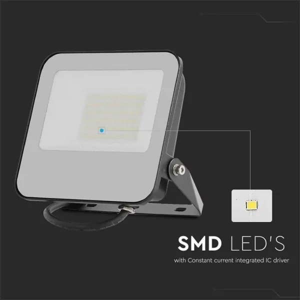 LED Reflektor SAMSUNG CHIP LED/50W/230V 6500K IP65 fekete