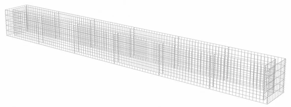horganyzott acél gabion magaságyás 540 x 50 x 50 cm