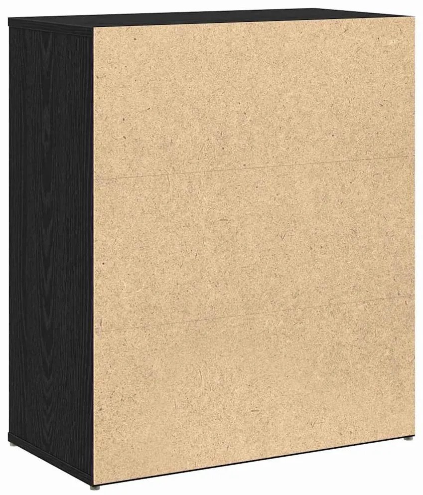 Magasfiú 2 pcs Musta tammi 60 x 31 x 70 cm Faanyag