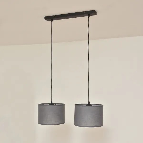 Kábeles csillár ALBA 2xE27/15W/230V szürke