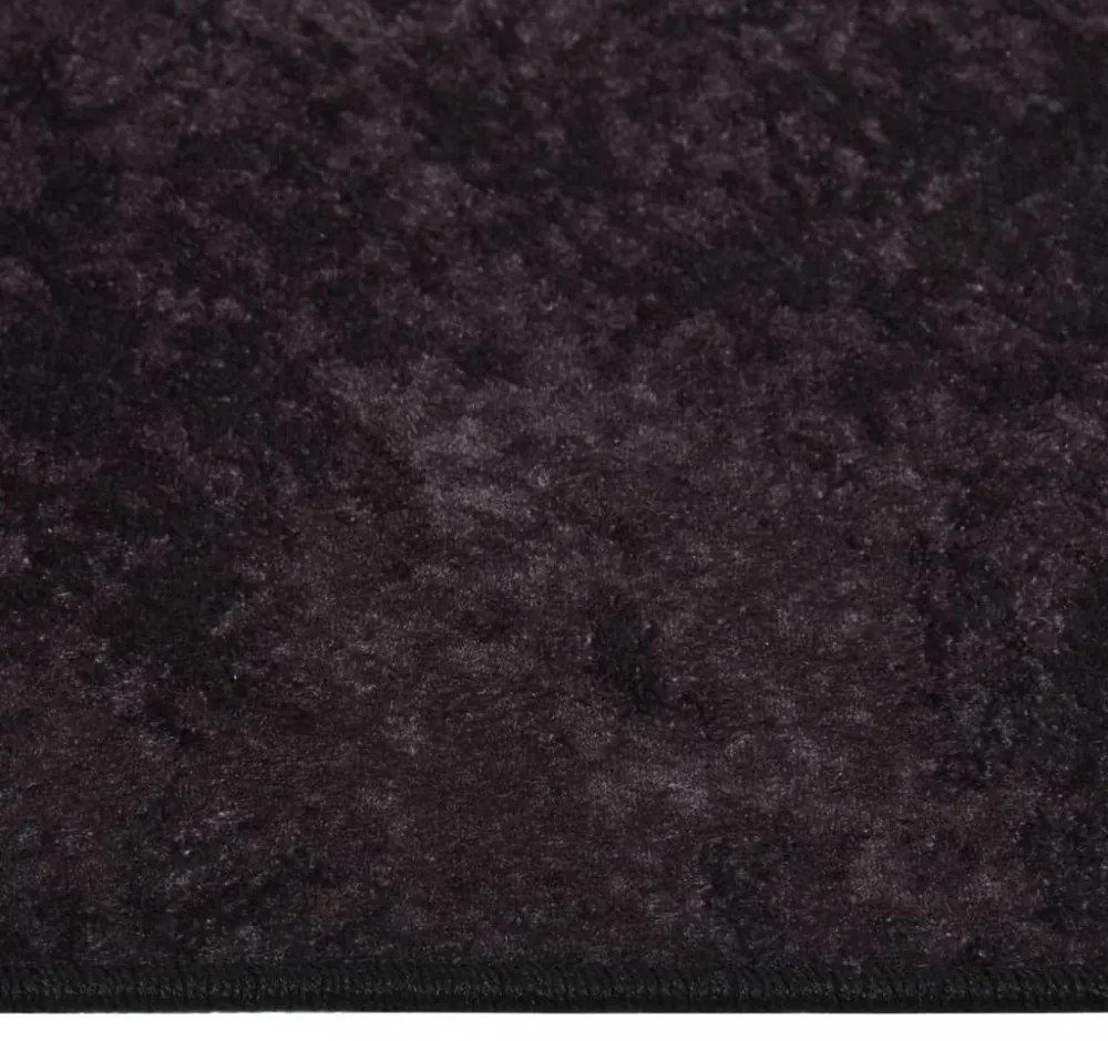 antracitszürke csúszásmentes mosható szőnyeg 80 x 300 cm